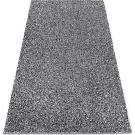 Tappeto SOFT 2485 un colore grigio grey 80x150 cm
