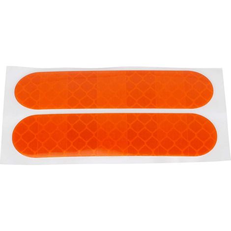 Autocollants réfléchissants pour trottinettes électriques série F, autocollants de sécurité, autocollants d'avertissement, autocollants réfléchissants orange pour vélos, pièces de rechange. (1/5)