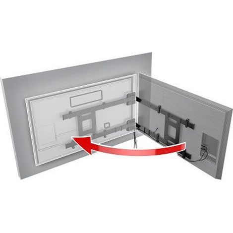 Supporto a Parete MELICONI per TV, Modello FLAGTV480872, Installazione Facile e Sicura (1/5)