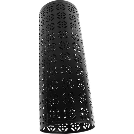 Porte-Parapluie Métallique Rond, Grand Format, Design Ajouré, Support Autoportant pour Entrée et Bureau, Noir (1/5)