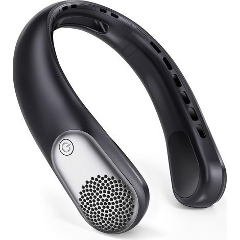 Ventilatore portatile da collo, batteria da 3600 mAh, con display a LED, 3 velocità del vento, raffreddamento rapido, ultra silenzioso, ricaricabile tramite USB, per uomini e donne, per esterni e inte (1/5)