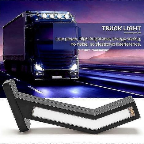 2PCS 33LED LED Feux de position latéraux pour remorque, feux de gabarit pour camionnette, feux LED pour remorque 1 (1/5)
