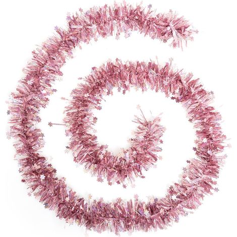 Guirnalda de estrellas de Navidad rosa láser 100x6x2m - Atmosphera créateur d'intérieur