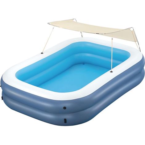 Bestway piscina hinchable rectangular con toldo 254x178x140 cm (1/3)