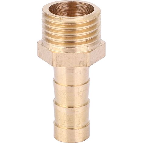 Lot de 5 raccords filetés mâles G1/4 en laiton pour tuyauterie, pour gaz et liquides, 8 mm (1/5)