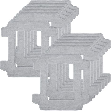 Lot de 12 Chiffons de Nettoyage pour Robot de Nettoyage de Vitres Ecovacs Winbot W2S / W2S Omni, Réutilisables Chiffons en Microfibre Lavables