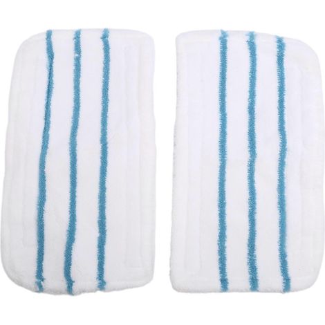 Lot de 2 lingettes de rechange lavables pour balai vapeur Black/Decker FSM1600, 1610, 1620 et 1630. (1/5)