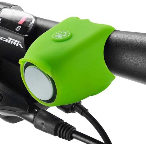 Bicycle horn, electric bell for bicycles and scooters, electronic mini warning bell, waterproof e-bell with silicone cover (1/5)