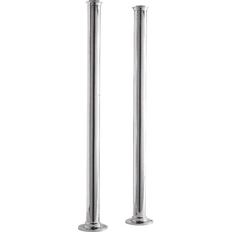 Old London Chrome 660mm x 40mm Freestanding Bath Tap Standpipes - DA311 (1/2)