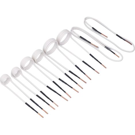 Kit de Bobine de Chauffage à Induction, Bobine de Chauffage à Induction 8 Pièces, Accessoires de Chauffage pour Boulons, 4 écrous, Kit Combinaison de 8 Pièces, Pince Coupante (1/5)
