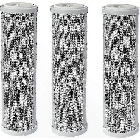 Lot de 3 cartouches filtrantes à charbon actif de 10 pouces pour usage domestique (1/5)