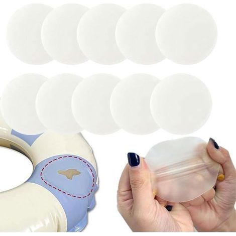 Lot de 10 Reparation Liner Piscine,Rustine Piscine,Kit Réparation Spa Gonflable pour Lit à Eau, Canapés/Piscines Gonflables,6 Label (1/4)