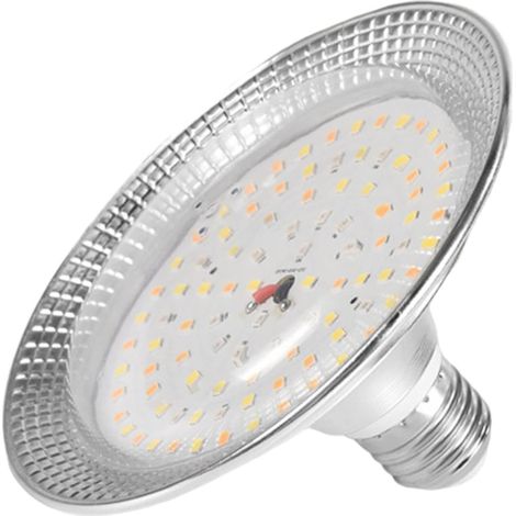 Lampe Croissance Plantes D'Intérieur LED E27 Ampoule Croissance Horticole 18W Lumière Fruits Légumes Matériau Aluminium Spectre 4000k (1/5)