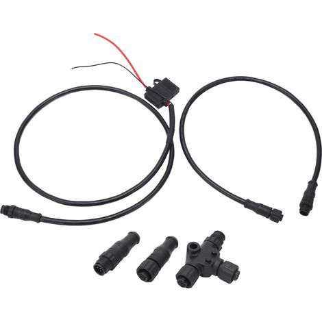 Kit de Dmarrage Marine pour NMEA 2000 1 M, Cble D'alimentation avec Fusible Mle Femelle Terminator T Connecteur pour Rseaux Lowrance, pour NMEA 2000, pour Rseaux Simrad, pour Rseau B G Autres pièce de (1/5)