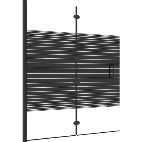 Maison Exclusive - Cabine de douche pliable ESG 120x140 cm Noir (1/5)