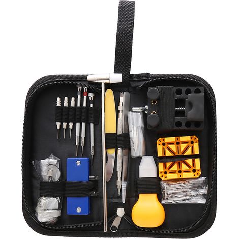Home watch repair kit (130 pieces), battery replacement kit, strap replacement kit--DTEKGAZ