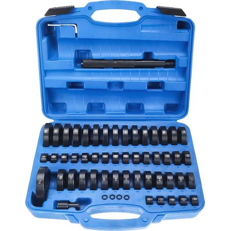 JOMAFA Juego de 52 Herramientas de Presión Discos de Montaje Pieza de Presión y Extractor para Retenes de Sellado, Cojinetes, Semicojinetes, Bujes, Gomas y Rodamientos