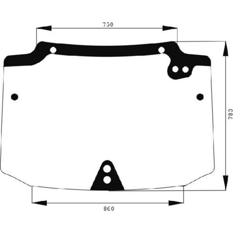 Lunotto posteriore UNIVERSALE D6868