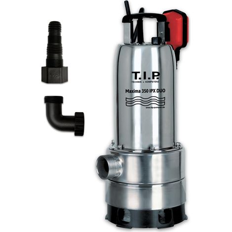 T.I.P. Maxima 350 IPX Pompe Submersible Eaux Usées et Claires, 20000 l/h (1/5)