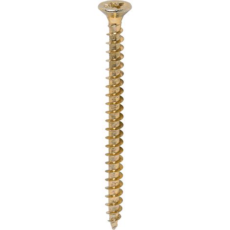 TIMco 4.5 x 60mm Solo Zinc & Yellow Woodscrew Qty 200