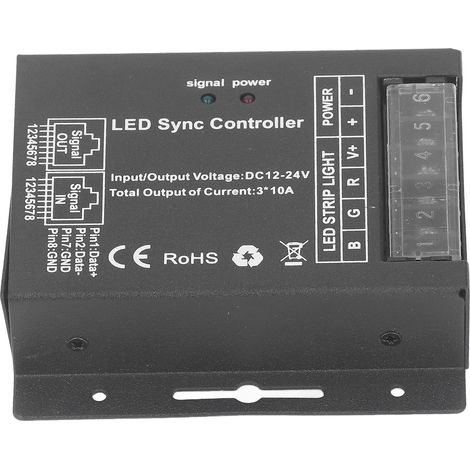 Contrôleur Variation RVB Module Atténuation LED Télécommande 24 Touches pour Bandeau LED 12V-24V DC (1/5)