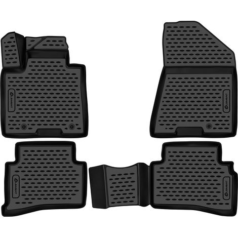 KIT TAPPETINI 3D COMPATIBILE CON KIA Sportage, 2016-, 4 pcs. TAPPETINO IN GOMMA TPE BORDO ALTO 3D ANTISCIVOLO IMPERMEABILE