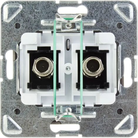 Impresja Double prise d'antenne de type F titane GPA-2YF/m/23