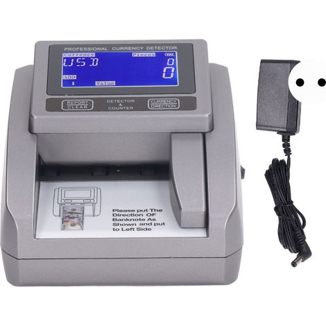 Compteur de billets portable professionnel 100-240V prise UE, machine de comptage monétaire manuelle pour petit commerce