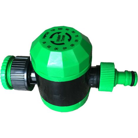 Minuterie d'Arrosage Mécanique 2 Heures, Contrôleur d'Irrigation Automatique de Jardin - Minuterie Robinet Étanche sans Pile, Programmateur Arrosage pour Jardin, Terrasse, Plantes en Pot (1/4)