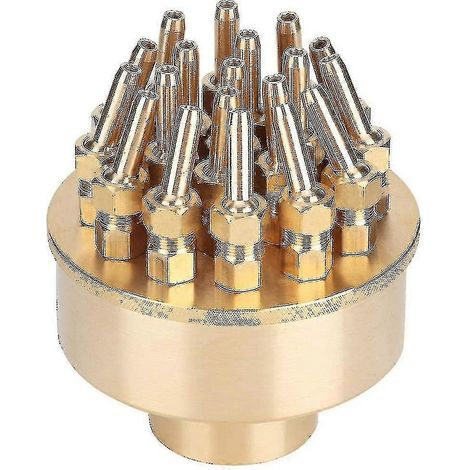 Buse de fontaine en laiton, buse triple en laiton DN40 de 1,5 pouce pour fontaine et bassin, tête G1-1/2 (1/5)