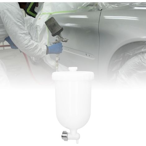Godet de rechange pour pistolet à peinture pneumatique de 400 ml, filetage femelle 15 mm, accessoires inclus. (1/5)