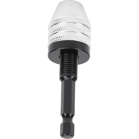 Adaptateur de mandrin de perçage HSS avec tige hexagonale de 1/4 pouce, adaptateur de perçage à 3 mors (0,3–6,5 mm)