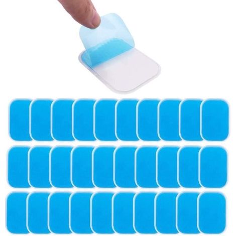 Gel de electroestimulación - 2021 - Parches de repuesto - 60 parches - Abdomen - Unisex (1/3)