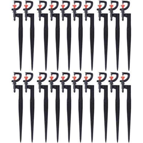 royaluxe-Arroseur d'arrosage, 20 pièces, Micro - Asperseur Arroseur Rotatif à 360 degrés de Type G, Arroseur de Pelouse pour l'irrigation de la pelouse de Serre de Jardin (1/4)
