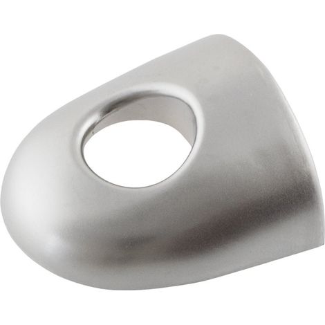 Poignée de porte extérieure argentée avec trou pour Renault Scenic II (2003-2009). (1/2)