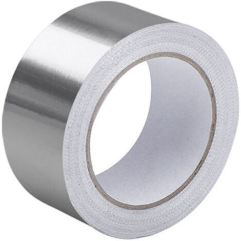 royaluxe-Ruban adhésif aluminium 2 rouleau 5cm x 5 m, ruban adhesif haute temperature, rouleau isolant thermique, Peut être utilisé pour l'étanchéité, la réparation et imperméable.