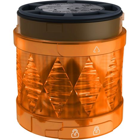 Harmony XVU, colonne, élément à Del orange fixe, IP 65, 24 V, 2,5 W - XVUC25 (1/4)