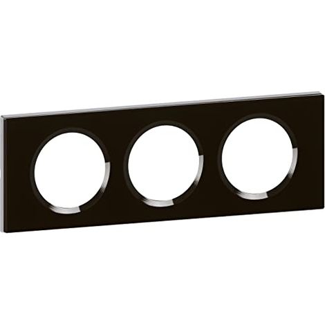 Legrand 069303 Piatto 3P Vetro grafite les Matières Céliane interasse 71mm (1/2)