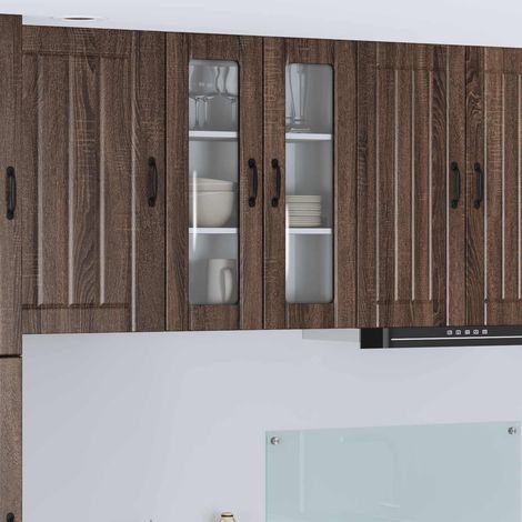 Küchenschrank Lucca Brauneiche 60 x 31 x 80 cm Holzwerkstoff