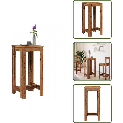 vidaXL Bartisch Altholz-Optik 51x50x103,5 cm Holzwerkstoff (1/5)