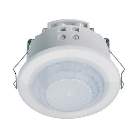 Hager – Détecteur de mouvement infrarouge 360º EE805A – Sensibilité élevée – Montage semi-encastré au plafond – Détection jusqu'à 6m (1/2)