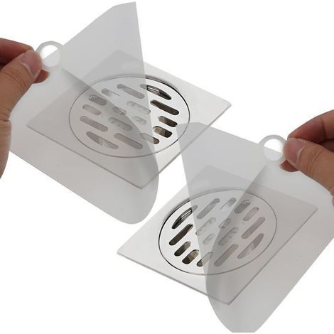 2 pcs Bouchon Baignoire evier Salle de Bain Douche Anti Odeur,Bouchons de vidange en Silicone Anti-Odeur,Couvercles Désodorisants Réutilisables (1/4)