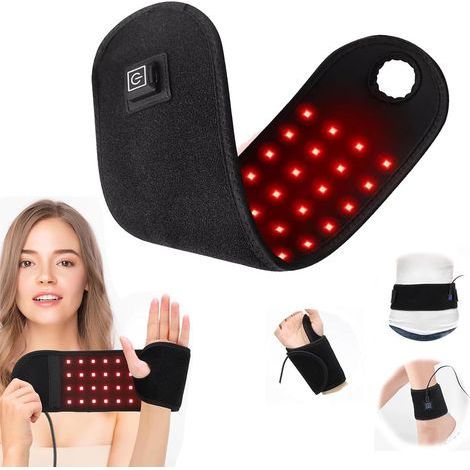 Rotlichttherapie-Armbandgürtel, 660 nm/850 nm Infrarotlampe, Rot- und Infrarotlichttherapiegürtel gegen Schmerzen in Rücken, Schultern und Beinen (1/5)