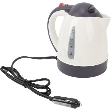 Bouilloire électrique portable pour voiture 1000 ml, idéale pour les voyages en voiture ou en camion. Fonction allume-cigare, chauffe-eau, thé et café, arrêt automatique, couleur abricot, 12 V, 150 W. (1/5)