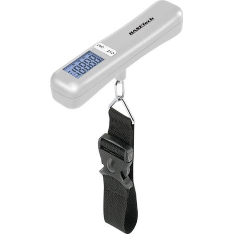 Basetech LS-40S Bilancia pesa valigie LS-40S Portata max. 40 kg Risoluzione 10 g a batteria Argento (1/3)