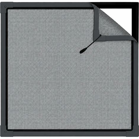 Zanzariera per Grate Inferiate Grigio 130x260 cm Magnete Perimetrale (1/4)