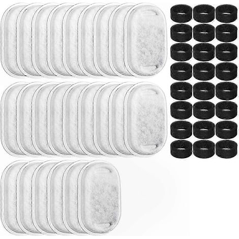 Lot de 48 filtres de rechange pour fontaine à eau pour animaux - Débit réglable (1/5)