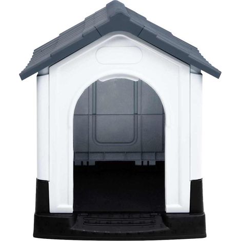 Maison Exclusive - Hundehütte Grau 57x68x66 cm Polypropylen (1/5)