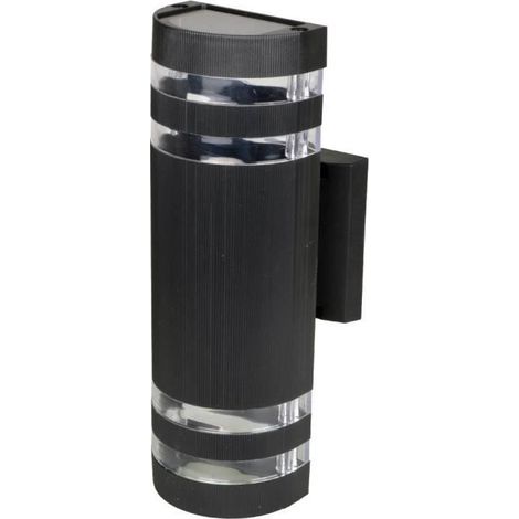 Applique Murale - Semi-Cylindrique - Aluminium Noir - Éclairage Extérieur - Design Élégant (1/4)