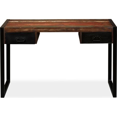 Maison Exclusive - Schreibtisch mit 2 Schubladen Altholz Massiv 1